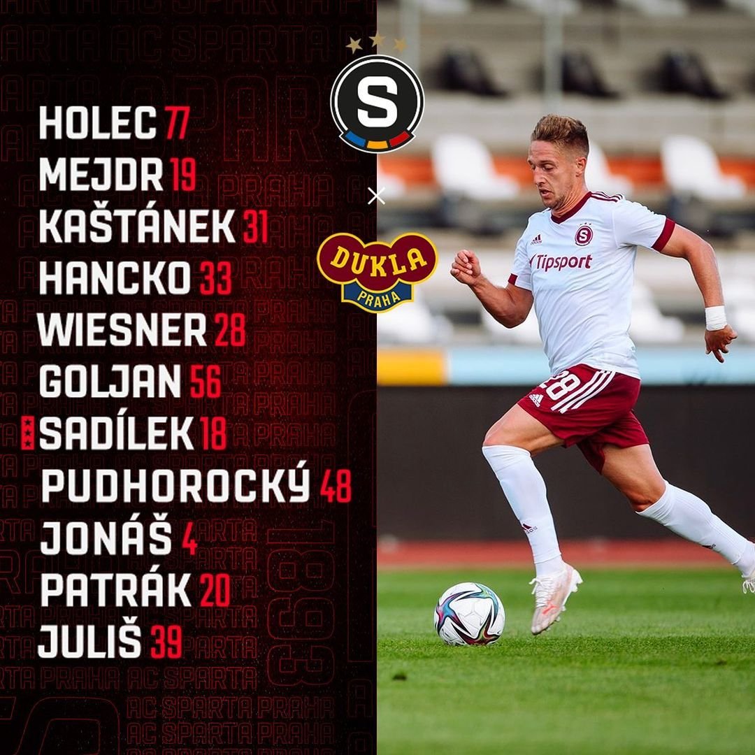 1️⃣1️⃣ SESTAVA | Do prvního poločasu proti Dukle vyběhne tato jedenáctka ? #acsparta
